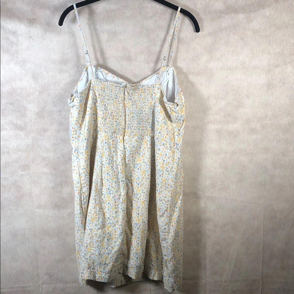 Abercrombie &‎ Fitch Yellow Floral Smocked Dress